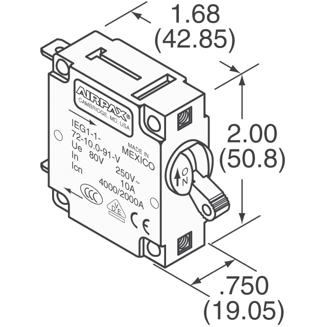 IEG1-1-63-10.0-01-V Sensata-Airpax