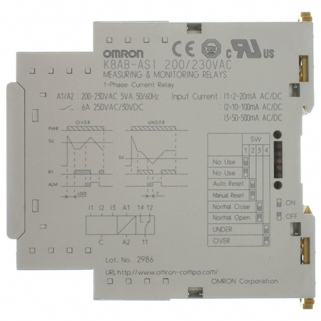 K8AB-AS1 200/230VAC Omron Automation and Safety