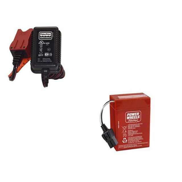 6V RED BATTERY AND CHARGER Interlight