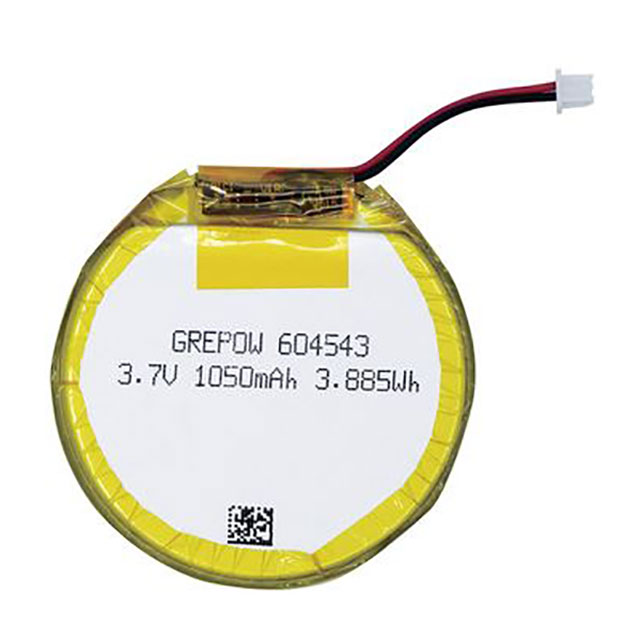 GRP604543-1C-3.7V-1050MAH WITH PCM Grepow Inc.