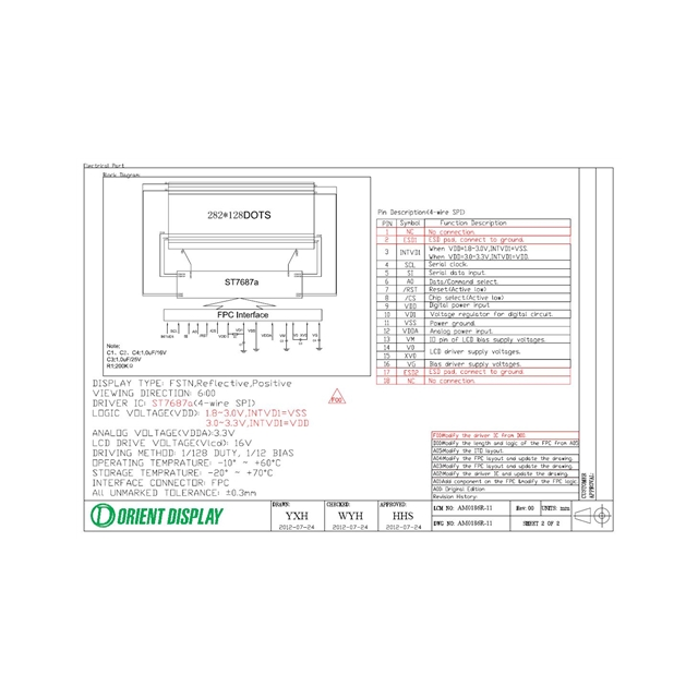 AM0186R-11 Orient Display