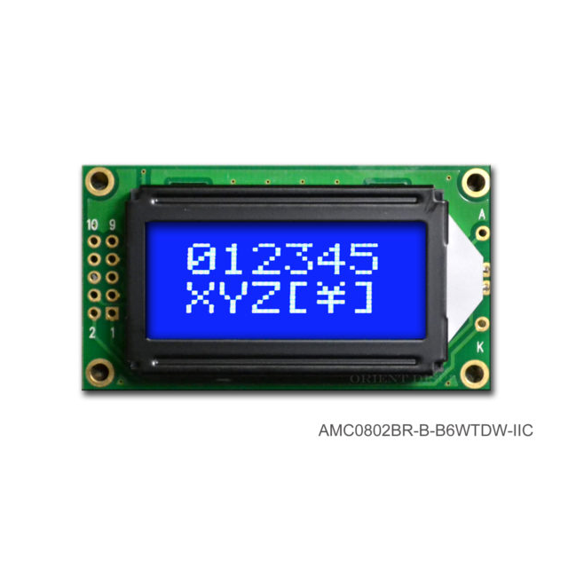 AMC0802BR-B-B6WTDW-I2C Orient Display