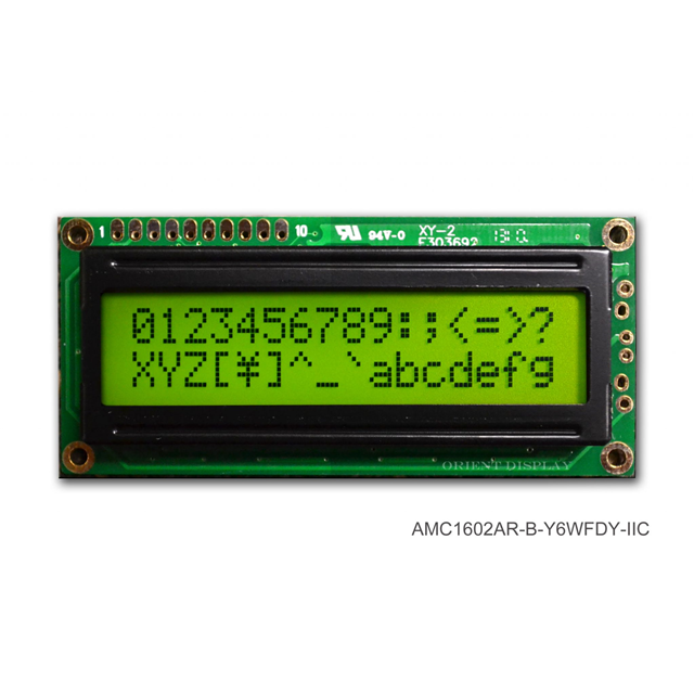 AMC1602AR-B-Y6WFDY-I2C Orient Display