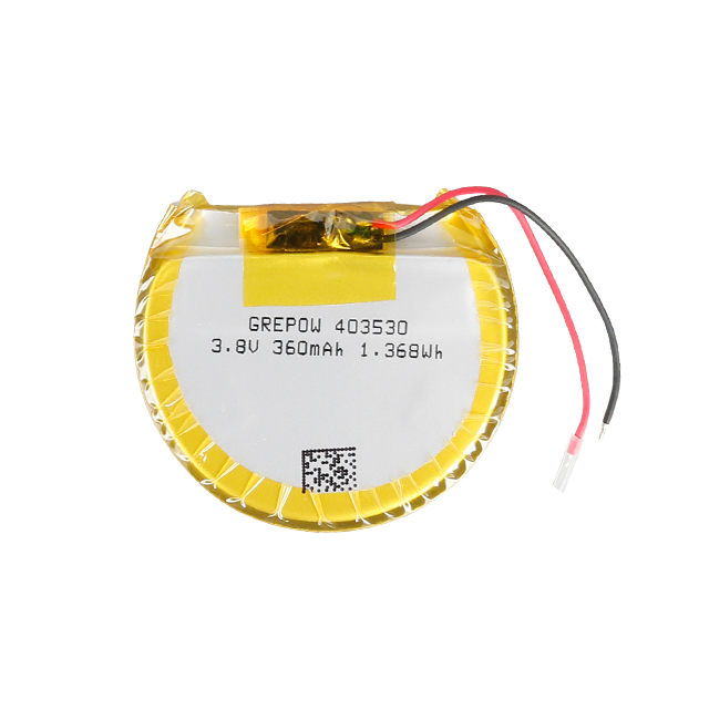 GRP403530-1C-3.8V-360MAH WITH PCM Grepow Inc.