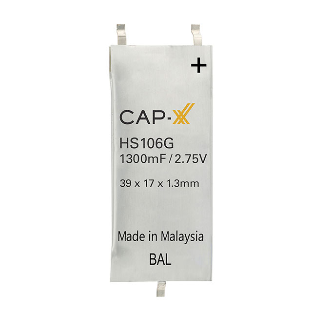 HS106G CAP-XX Ltd Supercapacitors