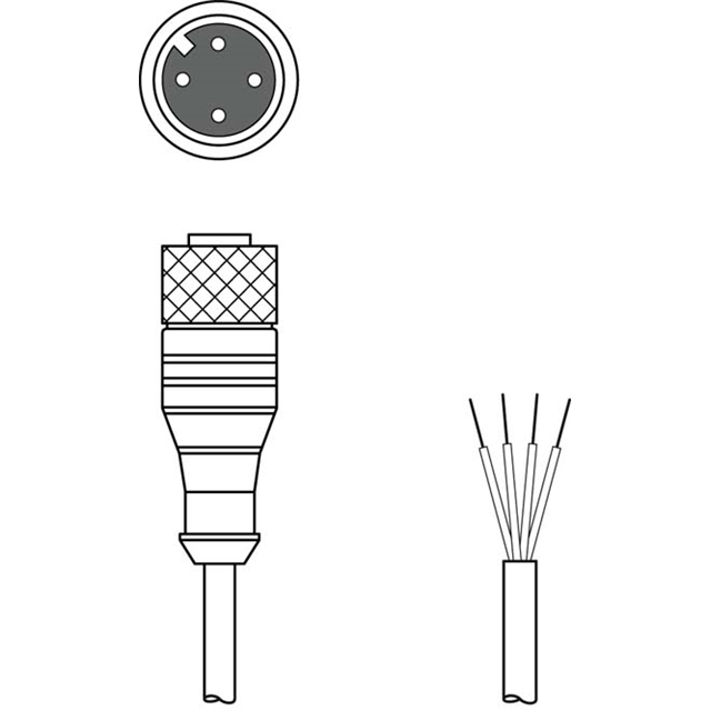 KD U-M12-4A-P1-050 Leuze