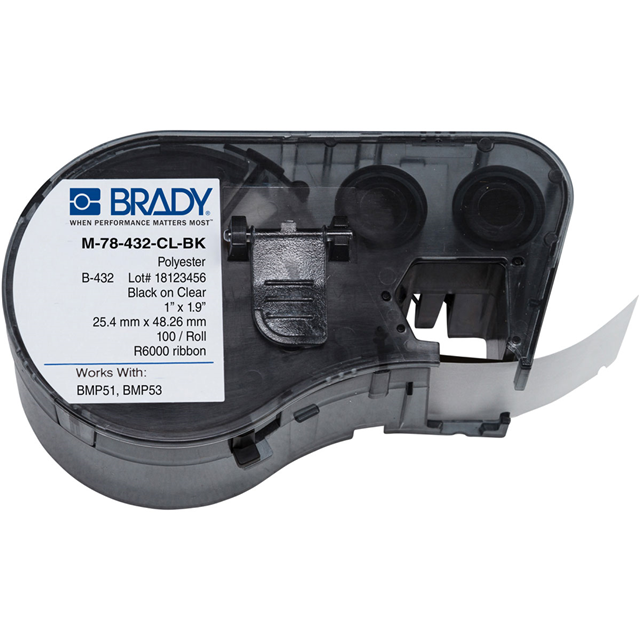 M-78-432-CL-BK Brady Corporation