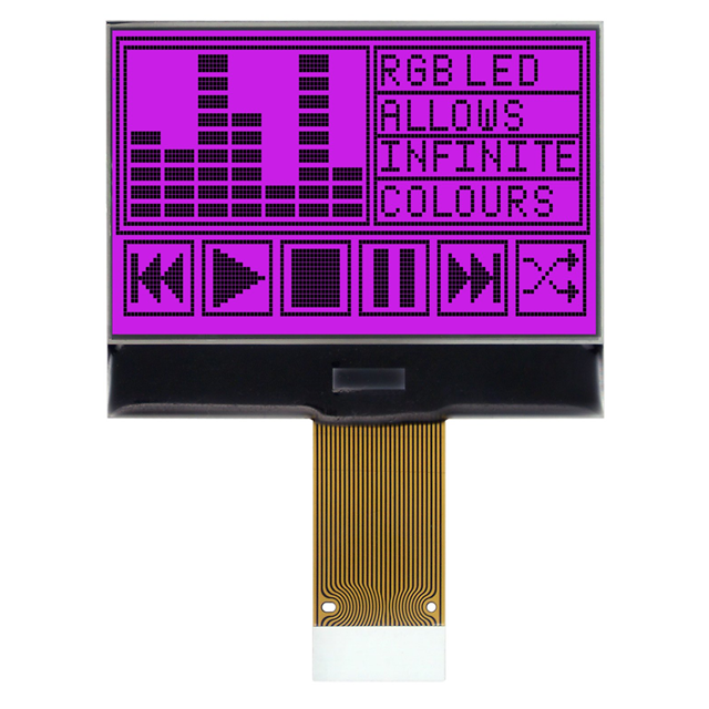 MCCOG128064B12W-FPTLRGB Midas Displays