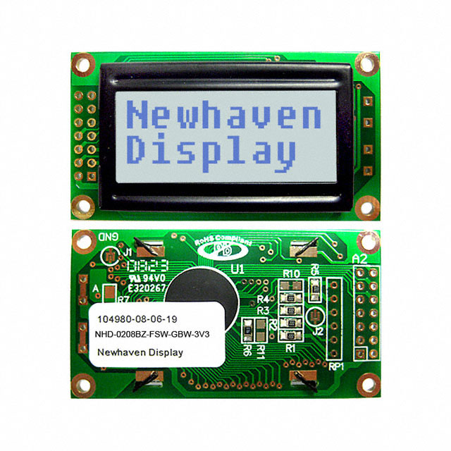 NHD-0208BZ-FSW-GBW-3V3 Newhaven Display Intl