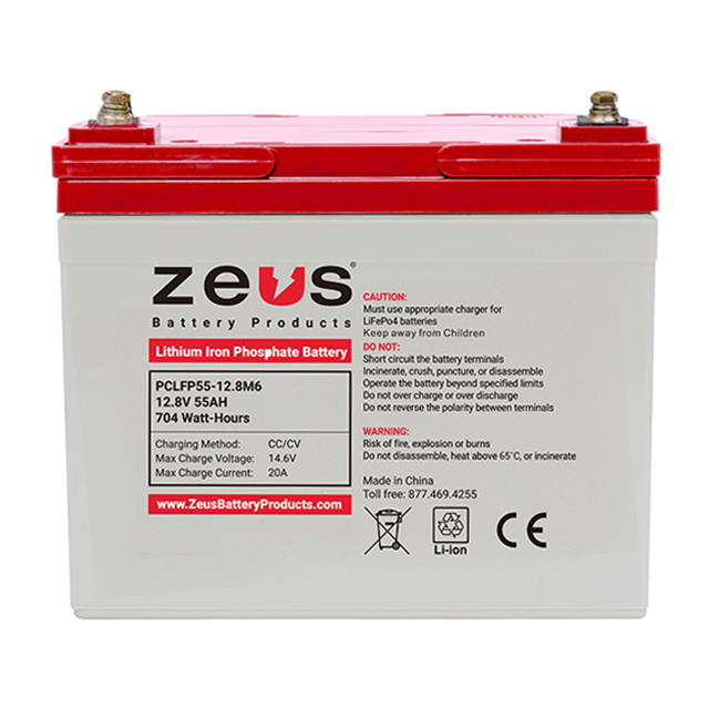 PCLFP55-12.8M6 ZEUS Battery Products