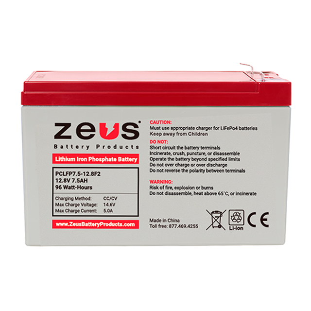 PCLFP7.5-12.8F2 ZEUS Battery Products