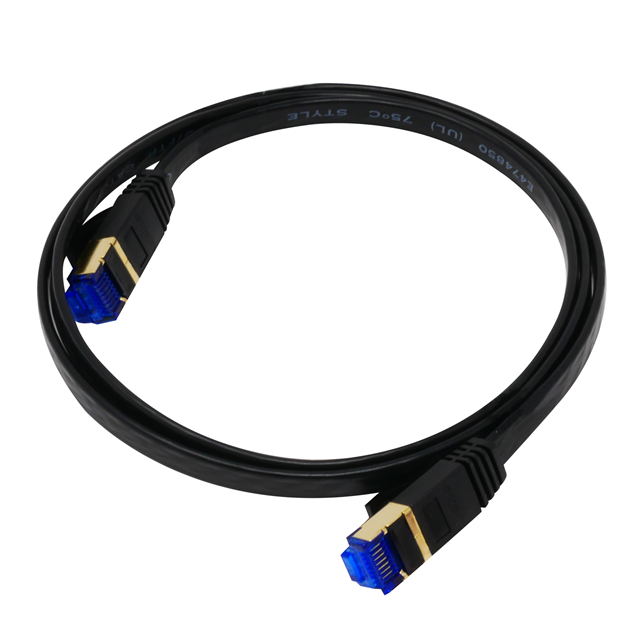 QG-CAT7F-1FT-BLK QualGear