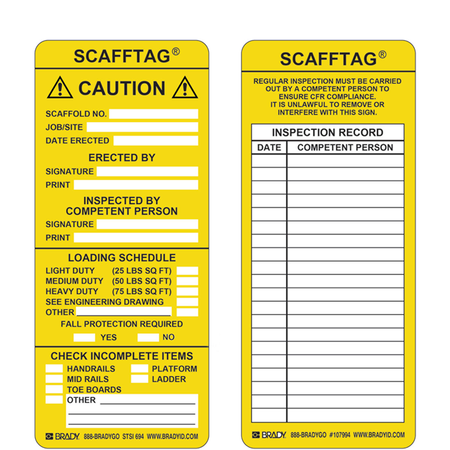 SCAF-STSI 694 Brady Corporation