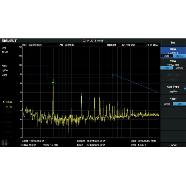 SVA1000X-EMI Siglent Technologies NA, Inc.