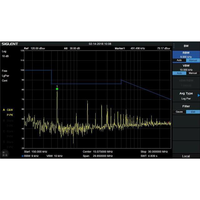 SSA5000-EMI Siglent Technologies NA, Inc.