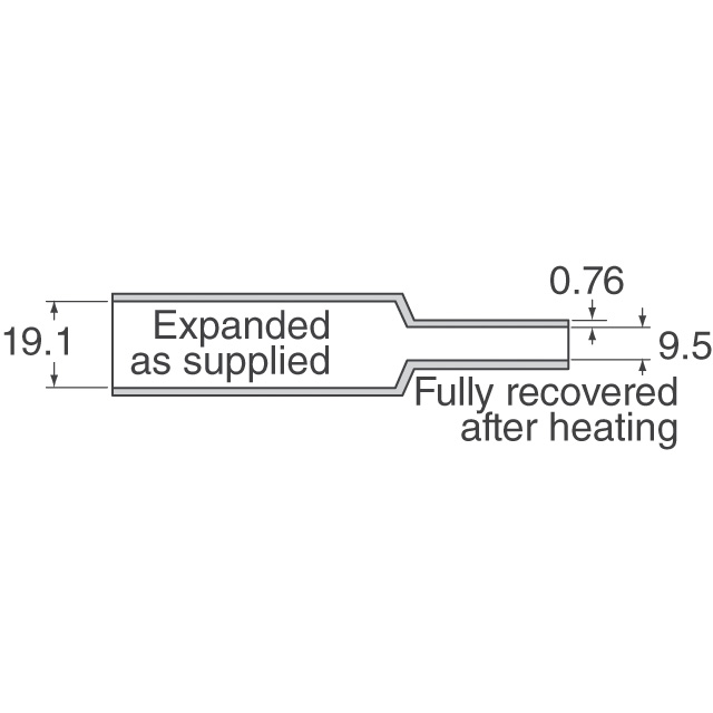 RNF-100-3/4-RD-FSP TE Connectivity Raychem Cable Protection